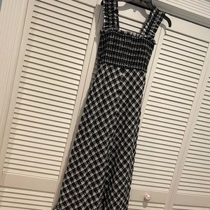 Check A-Line Seersucker Midi Sundress
GANNI